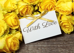 Żółte róże, Dedykacja Miłosna