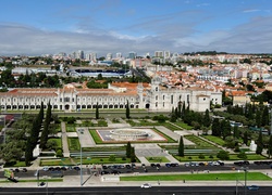 Portugalia, Lizbona, Park, Miasto