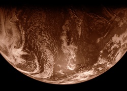 Kosmos, Planeta, Ziemia, Sepia