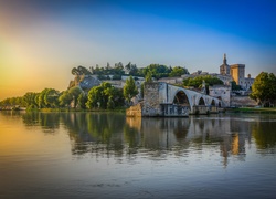 Francja, Avignon, Rzeka, Pałac