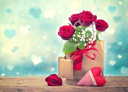Róże, Kwiaty, Walentynki, Miłosne