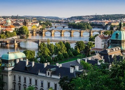 Czechy, Praga, Rzeka, Mosty