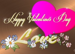 Walentynki, Miłość, Różowe, Serce, Love