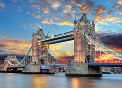 Most, Tower Bridge, Tamiza, Londyn
