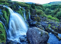 Wodospad, Kamienie, Szkocja