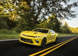 Samochód, Chevrolet, Camaro, Żółty