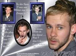 Dominic Monaghan,jasne włosy, niebieskie oczy