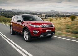 Land Rover, Discovery, Samochód, Czerwony