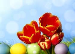 Pisanki, Kwiaty, Tulipany