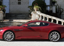 Czerwony, Aston, Martin, DBS, 2008