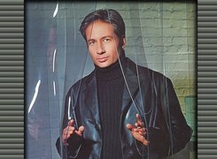 David Duchovny,czarny strój