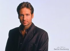 David Duchovny,czarny strój