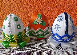 Wielkanoc, Ozdobne, Kolorowe Jajka