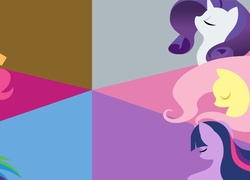 My little pony, Applejack, Pinkie Pie, Rainbow Dash, Twilight, Fluttershy, Rarity