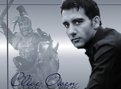 Clive Owen,rycerz, koń