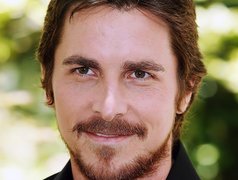 Christian Bale,wąsik, broda