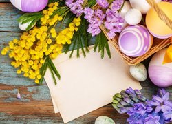 Wielkanoc, Kwiaty, Jajka, Pisanki