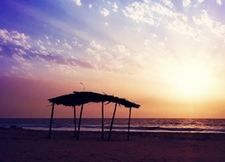 Plaża, Morze, Słońce