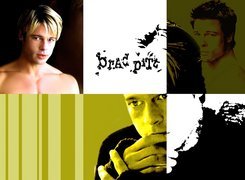 Brad Pitt,jasne, włosy