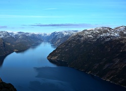 fjord, lysefjord, Góry, Woda