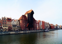 Gdańsk, Kamienice, Żuraw, Motława