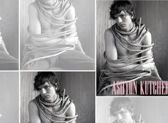 Ashton Kutcher,lina, włosy