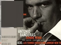 Antonio Banderas,głowa, ręka