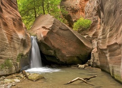 Zion National Park Utah, USA, Wodospad