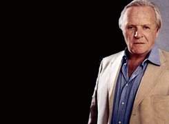 Anthony Hopkins,niebieska, koszula