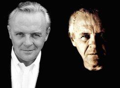 Anthony Hopkins,biała, koszula