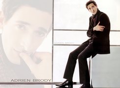 Adrien Brody,czarne, buty