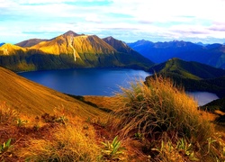 Park Narodowy Fiordland, Jezioro, Góry, Nowa Zelandia