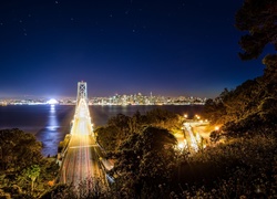 Most, San Francisco, Stany Zjednoczone, Miasto Nocą