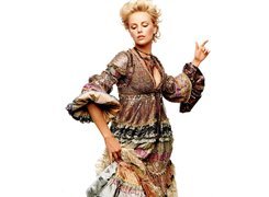 Charlize Theron,kolorowa, suknia