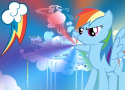 My Little Pony, Rainbow Dash, Znaczek, Cloudsdale