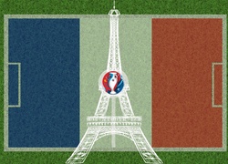 Euro 2016, Boisko, Wieża, Eiffla, Logo