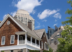 Architektura, Osiedle, Toronto, Domy