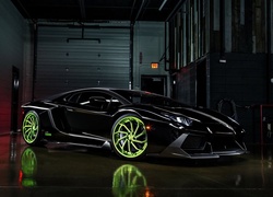 Lamborghini, Aventador, LP700-4, Czarny, Garaż,
