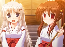 Dziewczyny, Kimona, Kij, Manga, Anime