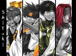 Saiyuki, cztery, postacie