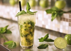 Drink, Mojito, Limonka, Mięta