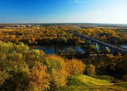 Most, Rzeka, Lasy, Panorama