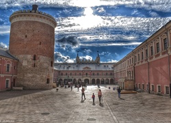 Zamek w Lublinie, Lublin, Polska, Dziedziniec, Wieża, Donżon