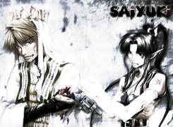 Saiyuki, saixuki, postacie, kobieta, facet