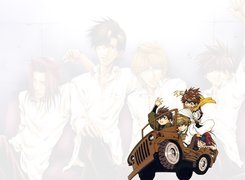 Saiyuki, jeep, samochód