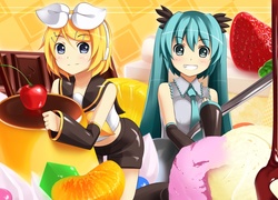 Dziewczyny, Słodycze, Owoce, Manga, Anime