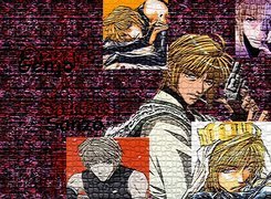 Saiyuki, ściana, gaffiti, malunek, ludzie