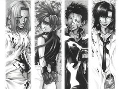 Saiyuki, ludzie, krew, walka