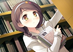 Dziewczyna, Książka, Biblioteka, Manga, Anime