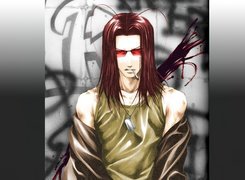 Saiyuki, medalion, krew, postać
